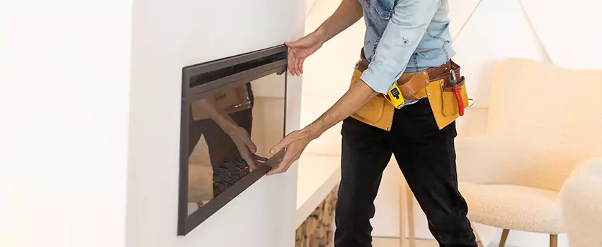 Metal Fireplace Installation in Morgan Hill, California